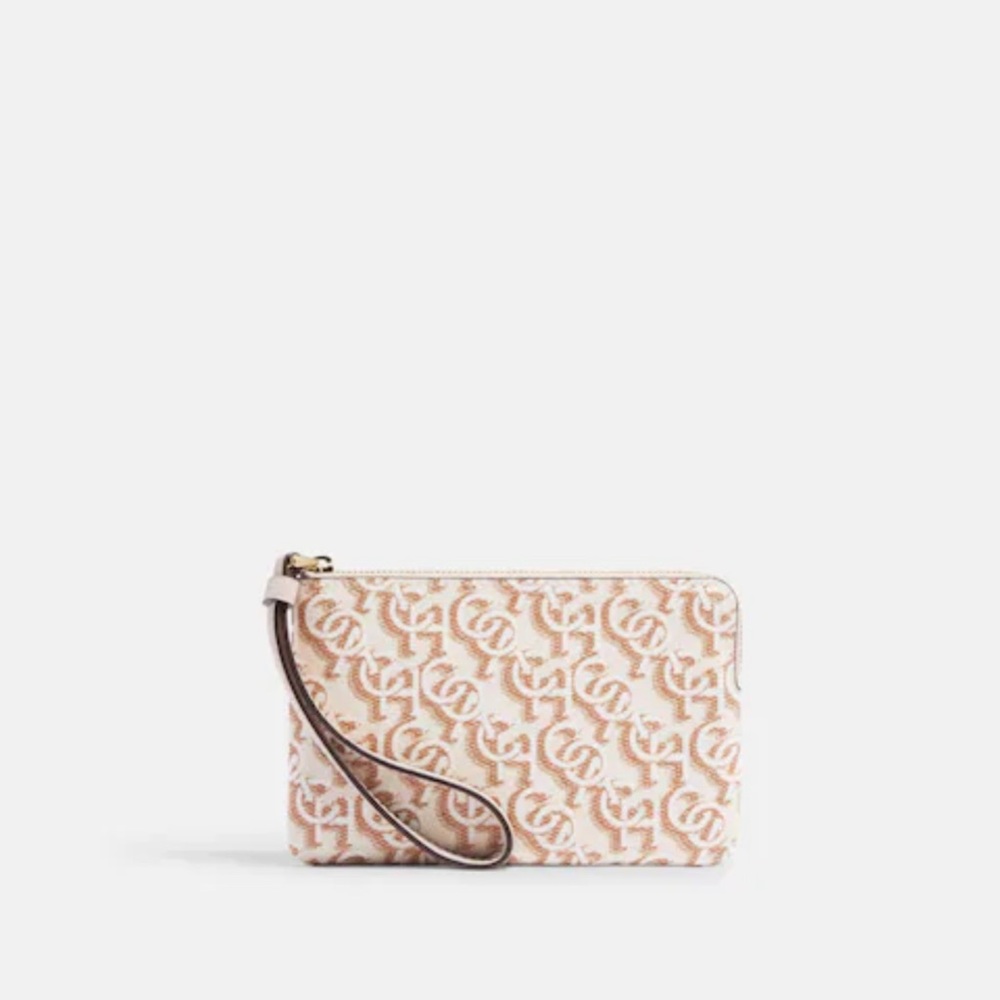 NWT Wristlet With Coach Monogram Print